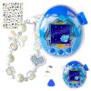 Case for Tamagotchi Paradise Electronic Pet - 2Pcs Screen Protector PC Protective Shockproof Cover with White Bow Beaded Wrist Strap for Tamagotchi Paradise Sleeve Toy (Clear) view 1