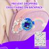 Case for Tamagotchi Paradise Electronic Pet - 2Pcs Screen Protector PC Protective Shockproof Cover with White Bow Beaded Wrist Strap for Tamagotchi Paradise Sleeve Toy (Clear) view 2