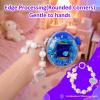 Case for Tamagotchi Paradise Electronic Pet - 2Pcs Screen Protector PC Protective Shockproof Cover with White Bow Beaded Wrist Strap for Tamagotchi Paradise Sleeve Toy (Clear) view 3