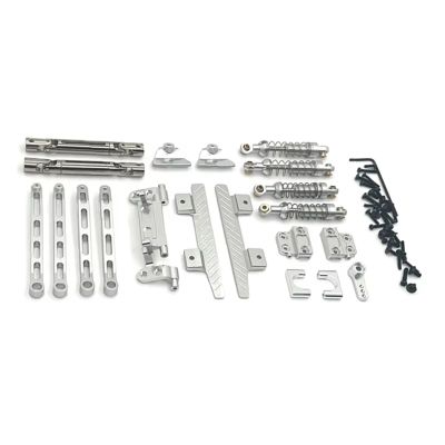 RC Car Accessories For MN82 LC79 1/12 rc Car Upgrade Parts Spare Shock Absorber Tie Rod Before And After Drive Shaft Set For Silver