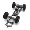 Rc Bumpers Parts Compatible with WPL C14 C24 B14 B24 B16 B36 1/16 RC Car Upgrade Parts Replacement Accessories Metal Rear Bumper view 2