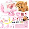 Vet Doctor Kit for Toddlers 3-5, Kids Play Set with Interactive Toy Puppy view 1