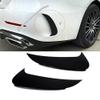 Rear Bumper Canards Lip Splitter Fins Spoiler Air Outlet Cover Trim Compatible with C Class W206 C200 C220 C300 21 23 view 2
