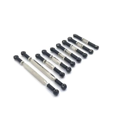 RC Parts Spare Parts for WLtoys 12427 12429 12428 12423 FY01 FY02 FY03 Metal Adjustable Linkage RC Car Parts Accessories and Upgrades Replacement Repair(Black)