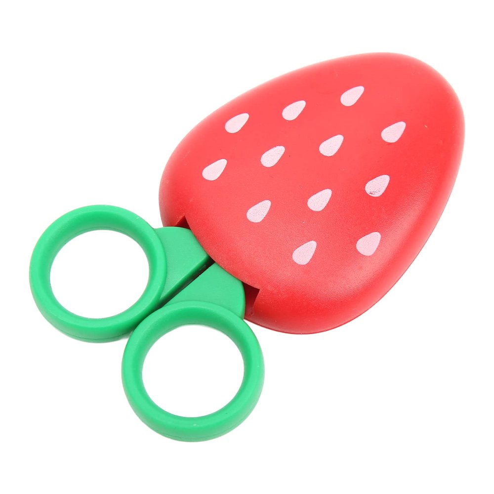 Omquot Cute Strawberry Magnetic Scissors for Kids, Lightweight Portable for Home Decoration