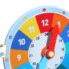 Chosertory Education Clock Analog Wooden Time Model Toy Numbers Practice Teaching Tool for Activities Suitable for Classroom view 3