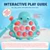 MIZPLAY Octopus Whack-a-Mole Toy for Toddlers;Electric Pounding Game with Scoring Mode;Music & Lights,Adjustable Volume;Interactive Hammer Toys, Birthday Gift for Kids Boys Girls Ages 2 3 4 5(Cyan) view 4