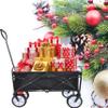 Folding Wagon GShopping Beach Cart (Black) view 1