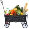 Folding Wagon GShopping Beach Cart (Black) view 2