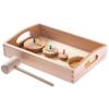 lstyty Montessori Hammer & Pin Punching Set, Wooden Mallet & Cork Board Activity, Hand-Eye Coordination Fine Motor Toy view 2