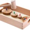 lstyty Montessori Hammer & Pin Punching Set, Wooden Mallet & Cork Board Activity, Hand-Eye Coordination Fine Motor Toy view 4