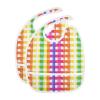 Dussdil Baby Bibs for Boys Girls Rainbow Sparkling Plaid Tartan Infant Toddler Drool Feeding Teething Bib Adjustable Closure Scraps Pocket 5 Pack view 2