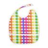 Dussdil Baby Bibs for Boys Girls Rainbow Sparkling Plaid Tartan Infant Toddler Drool Feeding Teething Bib Adjustable Closure Scraps Pocket 5 Pack view 3
