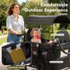 Kinder King Wagon Stroller for 2 Kids, Shock-Absorbing Wheel, Black view 4
