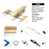 AEORCACC RC Boat Wooden Trimaran Hull Kit - Unassembled DIY Triple-Hull Model Boat, High-Speed Catamaran Base for Electric Power, Ideal for Hobbyists & RC Enthusiasts (B068) view 2