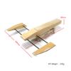 AEORCACC RC Boat Wooden Trimaran Hull Kit - Unassembled DIY Triple-Hull Model Boat, High-Speed Catamaran Base for Electric Power, Ideal for Hobbyists & RC Enthusiasts (B061) view 3
