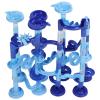 BSTiltion Marble Run Sets DIY Building Blocks Toy with 75 Components 30 Balls Air Cushion Inflator for Kids Water Play Maze Ball Track view 2