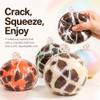 Wax Cracking Squishy, Wax Cracking Ball, Slow Rebound Waxs Squishy with Crackling Texture, Soft Sensory & Stress Relief (Mint) view 2