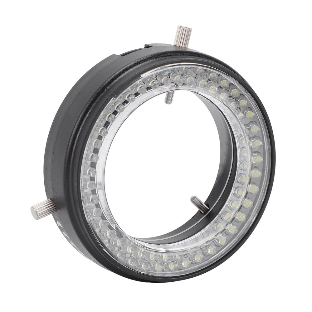 80 LED Microscope Light with Adjustable Brightness, No Shadow Illumination, Even Light Distribution, ABS Material, Bright Observation