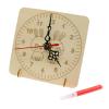 Tyenaza Handmade Clock, Innovative Fun Early Education Easy Assembly DIY Wooden Clock for Kids Presents(10.2x7.3x6cm) view 1