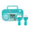 Kids Karaoke Machine with 2 Built-in Microphones, Green ABS Portable view 4