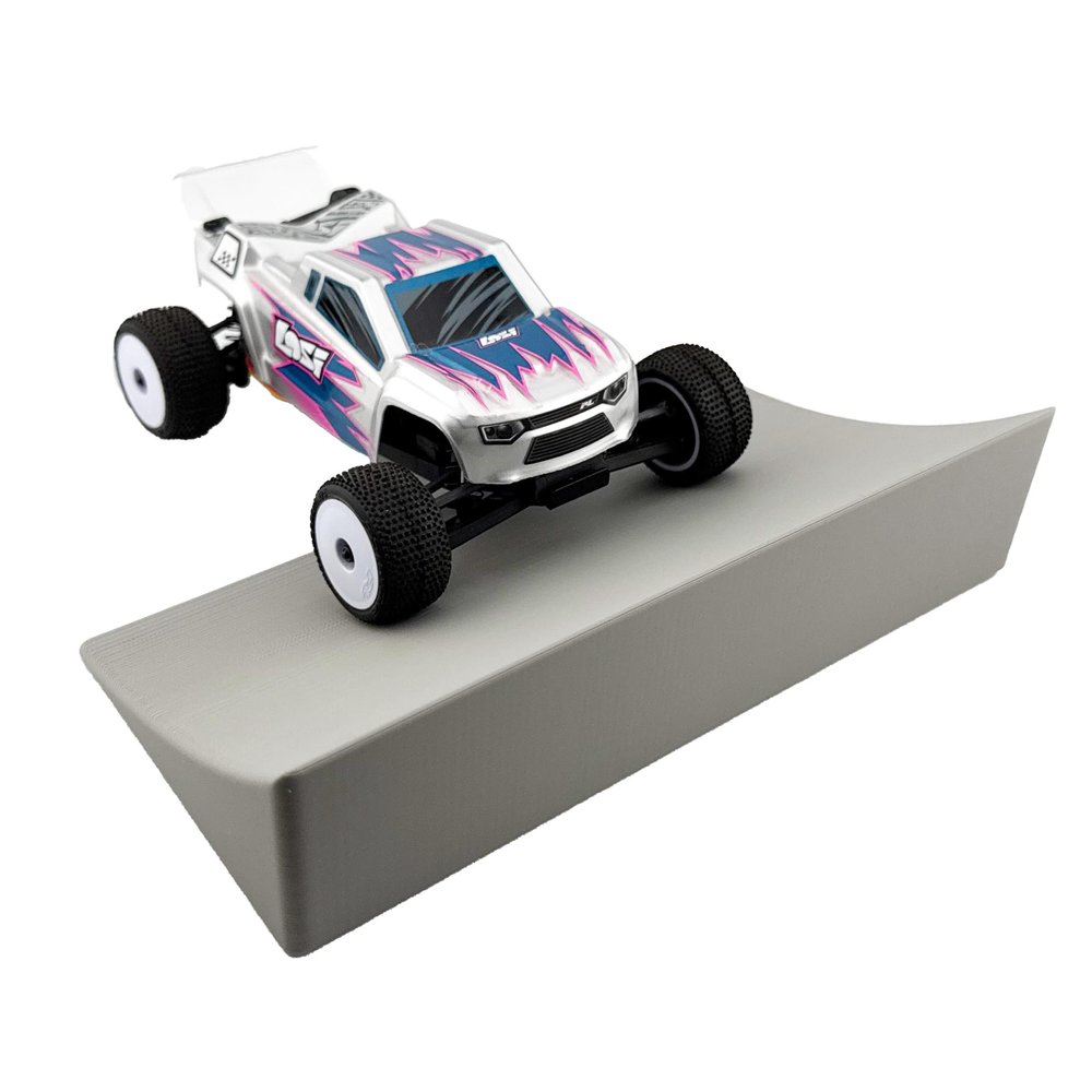 Jeff Did It - Micro RC Buggy/Truck Kicker Ramp - Compatible with Team Losi Micro Series, RC28s and RCs - Made in the USA (Gray)