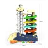 Fonowx Car Parking Lot Toy for Kids, Garage Parking Lot Toy, Cars Race Track with Cars and Helicopter for Kids Birthday Gift, 5 Stairs view 2