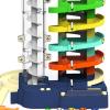 Fonowx Car Parking Lot Toy for Kids, Garage Parking Lot Toy, Cars Race Track with Cars and Helicopter for Kids Birthday Gift, 5 Stairs view 3