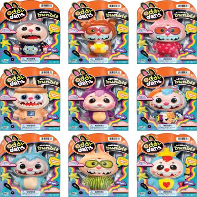 JA-RU Oddi-Dahs Squishy Bunbit Slow Rising Squishy Toy. Soft Squeeze Bunny Figures for Kids, Party Favors, Easter Basket Stuffers, Goodie Bag Fillers. 4930 (9 Units, Squishy Bunbit)