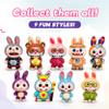 JA-RU Oddi-Dahs Squishy Bunbit Slow Rising Squishy Toy. Soft Squeeze Bunny Figures for Kids, Party Favors, Easter Basket Stuffers, Goodie Bag Fillers. 4930 (9 Units, Squishy Bunbit) view 3