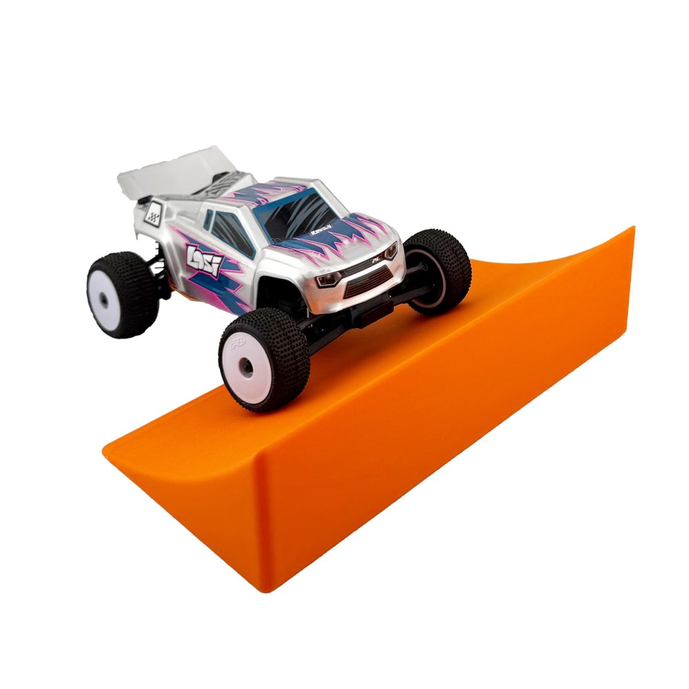Jeff Did It - Micro RC Buggy/Truck Kicker Ramp - Compatible with Team Losi Micro Series, RC28s and RCs - Made in the USA (Orange)