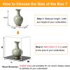 Narrow Acrylic Display Case Stand, Alternative Glass Boxes for Action Figures, Collectibles Dustproof Protection Showcase(White Base,10x10x10cm) view 2