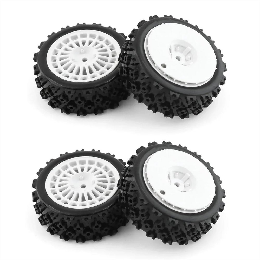 Rc Components for Tamiya for XV01 TA06 TT01 TT01E TT02 TT02B PTG-2 72mm Rubber Tire Wheel Tyre 1/10 RC for Racing Car Upgrades Parts Accessories