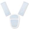 Hooyax Baby Car Seat Strap Pads 3-Piece Set, Soft Breathable Stroller Shoulder Cover & Crotch Protector for Car Seat, Carrier, Pushchair, Universal Baby Travel Comfort Accessories(Blue) view 1