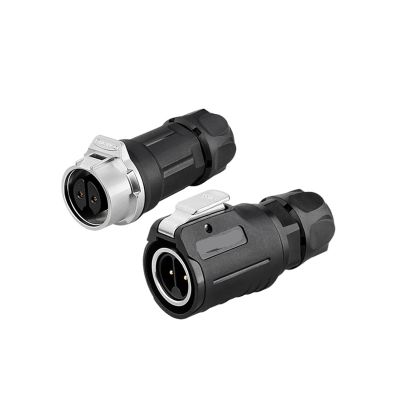 NAQQRWIXG LP16 Plastic M16 Industrial 2 Pin Aviation Wire Power Connector Male Female Socket Plug for LED Drone Radio(Male Plug Set2)