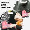 Pioyoku Graffiti Burger For Car Seat Back Protector 2 Pack, Kick Mats For Kids And Pets, Backseat Seat Protector Cover For Car, Suv, Truck & Van view 2
