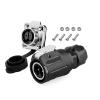 NAQQRWIXG LP16 Plastic M16 Industrial 2 Pin Aviation Wire Power Connector Male Female Socket Plug for LED Drone Radio(Male Plug Set1) view 2