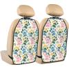 Pioyoku Dog Paw Pattern (4) For Car Seat Back Protector 2 Pack, Kick Mats For Kids And Pets, Backseat Seat Protector Cover For Car, Suv, Truck & Van view 1