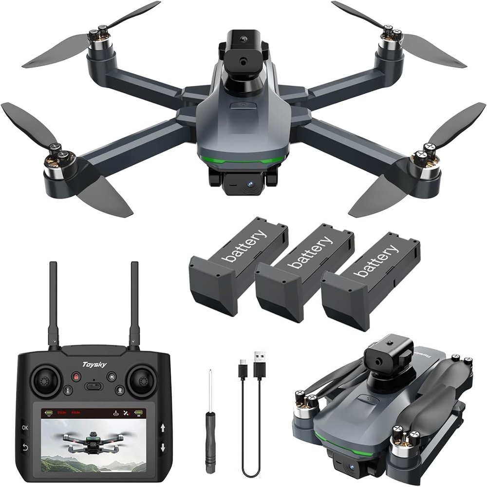 Mcokoe GPS Drones with Camera for Adults 4KRemote Controller with Screen,Brushless Motor FPVUnder 249g46Mins FlightFoldable Drone for Adults Beginners.