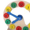 Omquot Wooden Clock Toy, Colourful for Time Recognition, Perfect for Over 3 Years view 2