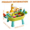 Tapallmy Toy Sink with Running Water Multi-Play Toddler Water Table with Circulating Faucet Detachable Legs Green view 4