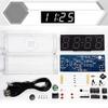 DIY Digital Alarm Clock Project with Temperature Reading Capability, Perfect for Teaching Electronic Skills (White) view 1