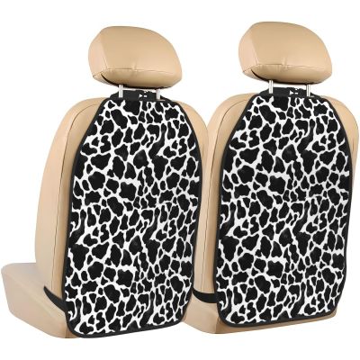 Pioyoku Milk Cow (1) For Car Seat Back Protector 2 Pack, Kick Mats For Kids And Pets, Backseat Seat Protector Cover For Car, Suv, Truck & Van