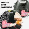 Pioyoku Milk Cow (1) For Car Seat Back Protector 2 Pack, Kick Mats For Kids And Pets, Backseat Seat Protector Cover For Car, Suv, Truck & Van view 2