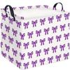 HKEC Rectangle Storage Basket,Gift Basket for Halloween,Room Decor(Purple Bow Halloween) view 1