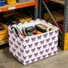 HKEC Rectangle Storage Basket,Gift Basket for Halloween,Room Decor(Purple Bow Halloween) view 2