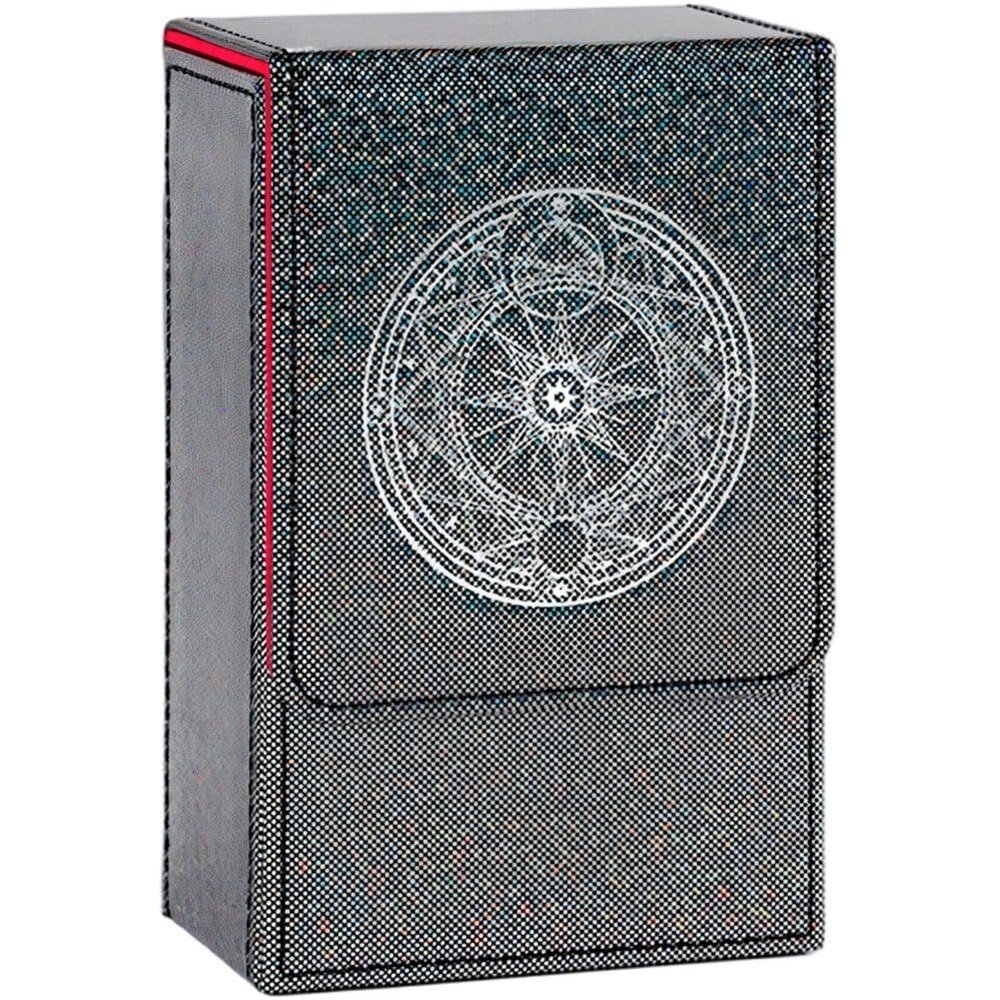 Hsqqdc Card Deck Box, Pu Leather Tarot Card Box, Trading Card Storage Box Leather Deck Boxes for Tarot Card Deck Trading Cards