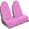 CORTHENA Car Seat Towel Cover 2 Pack for Front Seats, Sweat Absorbent Car Seat Protector with Non-Slip Backing, Waterproof Towel Car Seat Covers for Runners, Gym, Swimming, Beach, Pets, Orchid Purple view 1