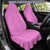 CORTHENA Car Seat Towel Cover 2 Pack for Front Seats, Sweat Absorbent Car Seat Protector with Non-Slip Backing, Waterproof Towel Car Seat Covers for Runners, Gym, Swimming, Beach, Pets, Orchid Purple view 2