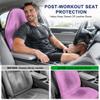 CORTHENA Car Seat Towel Cover 2 Pack for Front Seats, Sweat Absorbent Car Seat Protector with Non-Slip Backing, Waterproof Towel Car Seat Covers for Runners, Gym, Swimming, Beach, Pets, Orchid Purple view 4